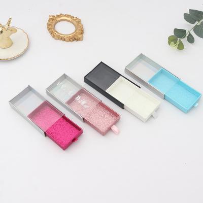 China Hot Sale Colorful Quantity OEM ODM Recyclable Customize Custom Logo Low MOQ Eyelash Packaging Box Fake Eyelash Slide Box for sale