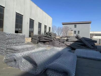 China Galvanizado aço Gabion Wire Mesh Branco / Preto à venda