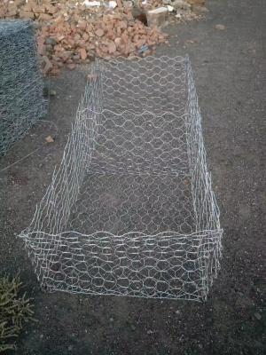 China 1m-5m comprimento Gabion White Mesh Basket 1,8mm-4mm Diâmetro de fio revestimento de zinco eletrogalvanizado à venda