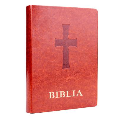 China paper & High Quality Cardboard OEM PU Leather Holy Bible SoftCover Writing Bible Book for sale