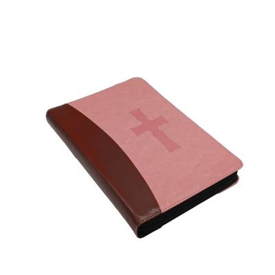 China paper & Top Quality Embossing Cardboard Hardcover Book Printing Bibles Service Custom Bible Cover With Zipper for sale