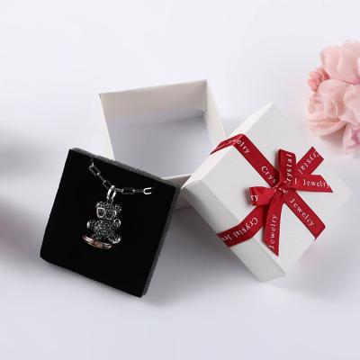 China Recyclable Cosmetic Gift Jewelry Watch Paper Box With Bow Ribbon Printing Custom Logo Packaging Boxes For Small Business for sale