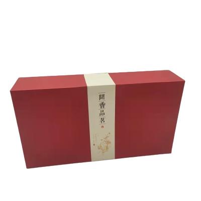 China High End Luxury Tea Cardboard Paper Recyclable Custom Printing Packaging Gift Boxes With Paper Card Divider for sale