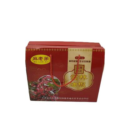 China Recyclable Custom Corrugated Folding Gift Boxes High End Gift Boxes Packaging Box With Rope Handle for sale