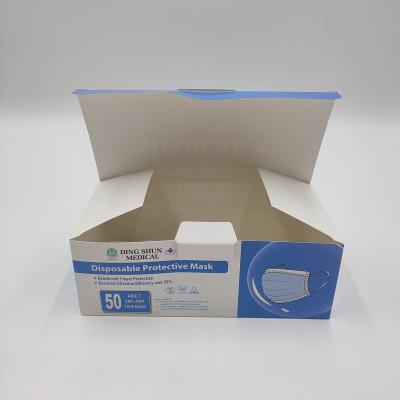 China Free Custom Recyclable Factory Environmental Protection Mask Box Recyclable Paper Box for sale