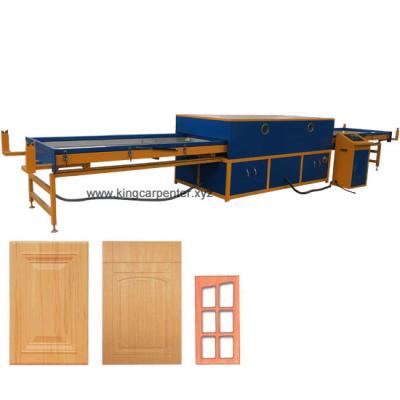 Cina Woodworking Door Cabinet PVC film Vacuum Membrane Press Machine in vendita