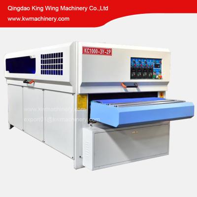 China Máquina que enarena de madera sólida del gabinete del MDF de la máquina del cepillo del rodillo del cepillo del disco de la puerta de KC1000-3YP-2R que enarena para la madera en venta