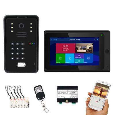 China Wifi 7 Inch BUS 2 Wire RFID Door Phone Video Intercoms Support Remote APP Home Access Control System AST713BM2JK11 for sale