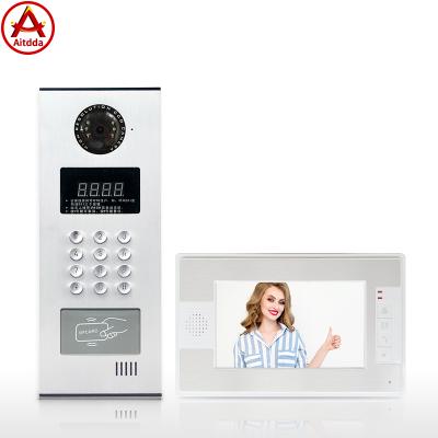 China Open Aitdda Multi Video Door Phone Intercom IP Video Free Sample Apartment Video Intercom for sale