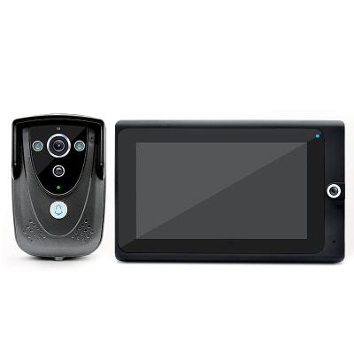 China Built-in 7 Inch HD 1080P Touch Screen HD 1080P Doorbell Camera Villa IP Video Intercom Doorbell Video Door Phone Wireless Video Night Vision Motion Detection for sale