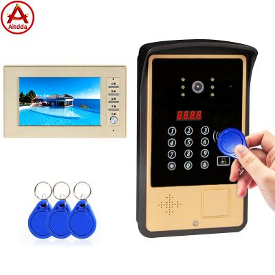 China Open/Monitoring/Aitdda Calling/Recording Internal Stable Video Door Intercom 7 Inch Color Screen Video Intercom Doorbell for sale