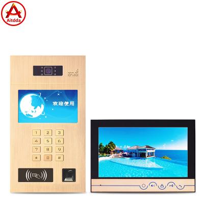 China Aitdda Multi Apartment Smart Building Video Intercom Support Up To 9999 Households 9 Inch Touch Screen for sale