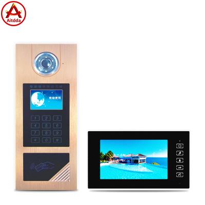 China Support up to 9999 Households Free Sample Aitdda 7inch Multi Apartment Smart Building IP Video Intercom for sale