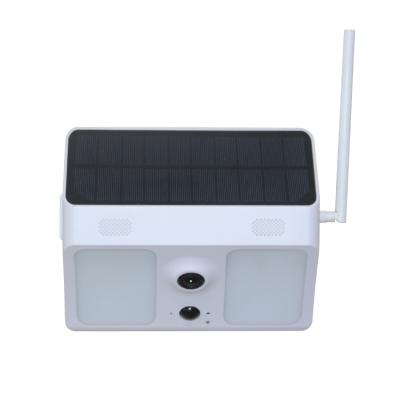 China Built-in Siren Low Power Garden Light 1080P WiFi Solar Powered Radio CCTV Outdoor IP Camera for sale