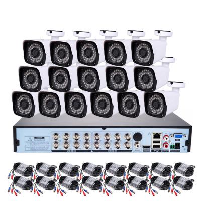 China Waterproof/waterproof 16ch cctv dvr kit security camera system 5Mp AHD camera kit security camera wired kit 30m for sale