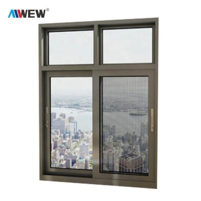 China Folding screen top types selling sliding tempered glass double tinted frames designs aluminum windows and doors per piece for sale