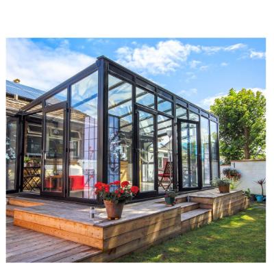 China Traditional Thermal-break 4 Season Soundproof Exterior Aluminum and Glass Sunroom for Solarium for sale