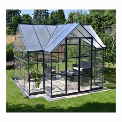 China Four seasons aluminum sunrooms aluminum sunroom traditional green glass house sun room for sale