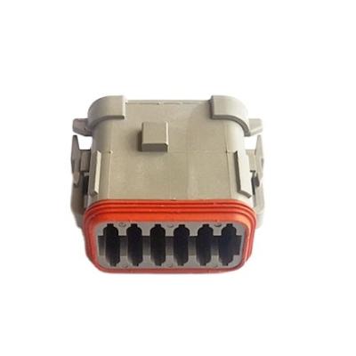 China DT06-12SA-CE05 original automotive housing for female terminals, wire-to-wire, 12 position, sealable, grey, DT06-12SA-CE05 for sale