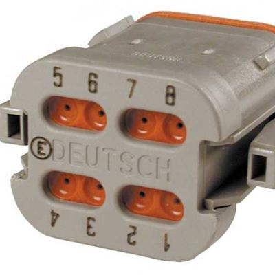 China DT06-08SA-CE05 original automotive housing for female terminals, wire-to-wire, 8 position, DT06-08SA-CE05 sealable and gray for sale