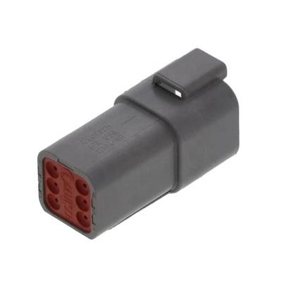 China DT04-6P-C015 Original Automotive Housing for Male Terminals, Wire-to-Wire, 6 Position, Centerline, DT04-6P-C015 Sealable, Gray for sale