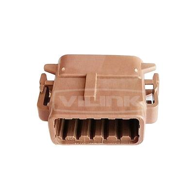 China Original Automotive Housing for Female Terminals, Wire-to-Wire, 12 Position, .165 in [4.19 mm] Centerline, Sealable, Brown DTM06-12SD for sale