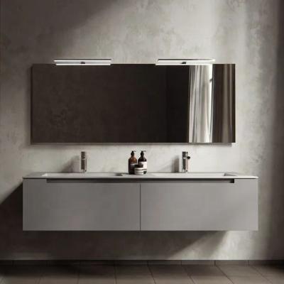 China Luxury Hotel Eco - Friendly Modern Wall Mount Bathroom Vanity Cabinets With Sink for sale