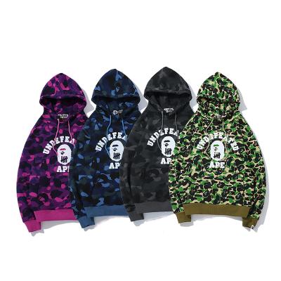 China OTHER Bape Mens Factory Price High Quality Classic Animal Head Print Cotton Bape Hoodies Camouflage With Fleece UNDEFEATED for sale