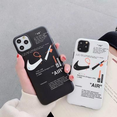 China 2020 Popular Ins Fashion TPU+PC Words With Logo Phone Case For 7 8 Max Max Protective Cases Plus X XR 11 12 Pro for sale