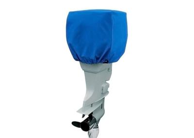 China 600D Waterproof Outboard Motor Covers UV Coated Blue / Grey / Black Color for sale