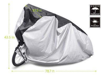 China Outdoor / Indoor Bicycle Cover , Two Wheeler Bike Cover Lock Hole Design for sale