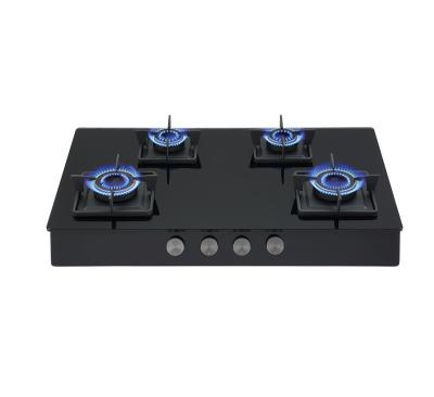 China Hotel high quality new design electric cooktop kitchen counters with brass 4 burner for sale