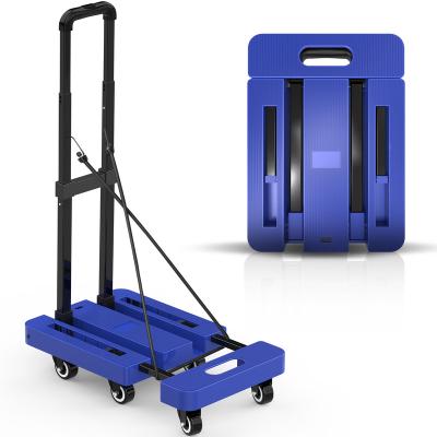 China Dolly Moving Platform Hand Truck Storage Push Truck, Foldable for Easy Storage and 360 Degree Swivel Wheels for sale