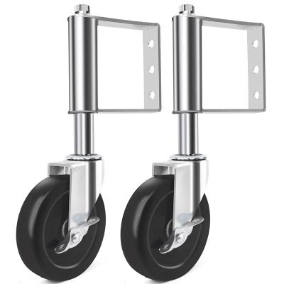 China 4in Swivel Wheel Rigid Shock Absorbing Spring Casters Casters Heavy Duty Casters for sale