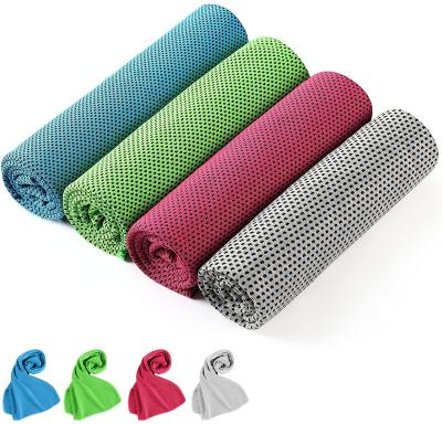 China QUICK DRY custom printed logo cooling towel for sports cooling and quick-drying sports towel for sale