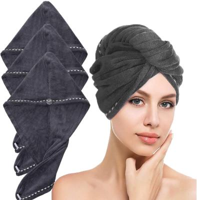 China Viable Microfiber Drying Hair Towel Shower Head Wrap Hair Drying Towel for sale