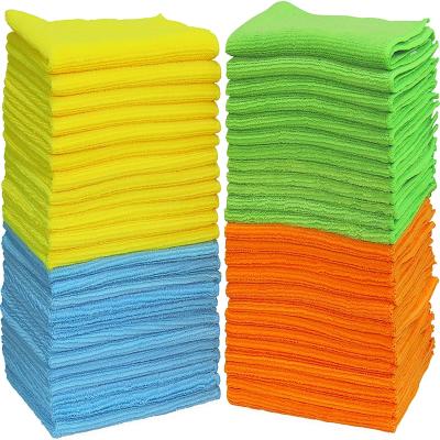 China Microfiber Cleaning Cloths Towels, Reusable and Lint Free Viable for Home, Kitchen and Automotive for sale