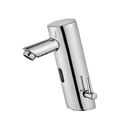 China Sense Faucets Stainless Steel Chrome Basin Faucet Sensor Finish Automatic Faucet For Bathroom Sink for sale