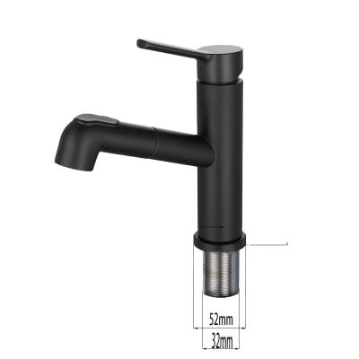 China New Style Metered Luxury Faucets Pull Out Extension Hose Hand Washing Sink Laundry Basin Service Faucets for sale