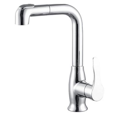 China Modern Single Handle Pull Out Faucet Hot&Cold Water Mixer Taps With High Quality Ceramic Valve Core for sale