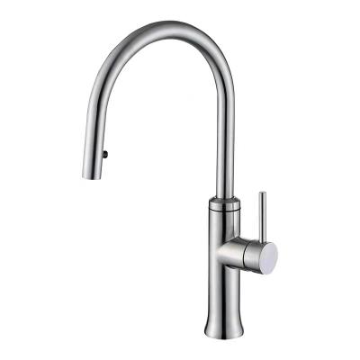 China New Design Modern Unique Appearance Single Handle Kitchen Mixer Pull Down Sprayer Kitchen Faucet for sale