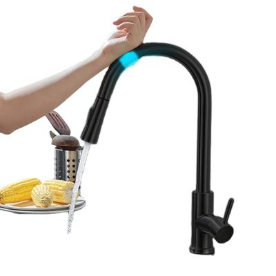 China High Quality Smart Sense Faucets Kitchen Faucet 360 Degree Rotatable Pull Down Kitchen Faucet Sense Touch Faucet for sale