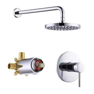 China Without DQOK Slide Bar Mixer Tap Cold-Hot Chrome Gold Silver Wall Mounted Brass Bathroom Hidden Shower Sets For House And Hotel for sale