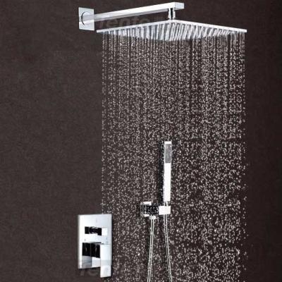 China Without Wall Mounted Rainfall Shower System Sliding Bar Combination Shower Combo Set Luxury Shower Faucet Set For Bathroom for sale