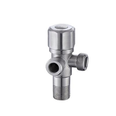 China Sustainable Hot And Cold Water Heater Triangle Valve Toilet General Thickened One Into Two Octagonal Water Valve for sale