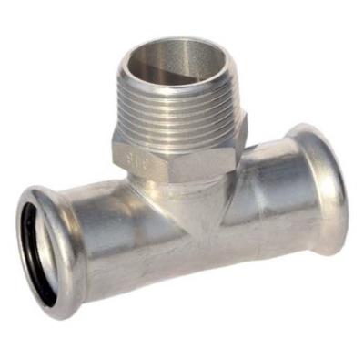 China Aisi304/316 Steel Stainless Press Fittings Coupling 1/2-4 for sale