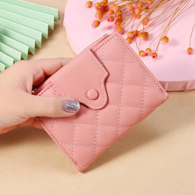 China Pure Money Waterproof Leather Wear-resistant Bag Wallet Billetera Low Price Color Ladies Wallet For Women for sale