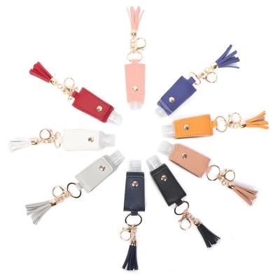 China Factory Direct Wholesale Gifts Durable Hand Sanitizer Spray Metal Key Chains for sale