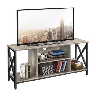 China Modern Living Room Furniture Country Style Wood And Steel Frame TV Media Cabinet for sale