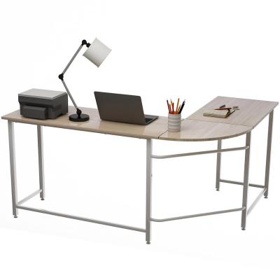 China Other L Shaped Computer Desk with Metal Legs Office Corner Computer Desk, Multiple Colors for sale